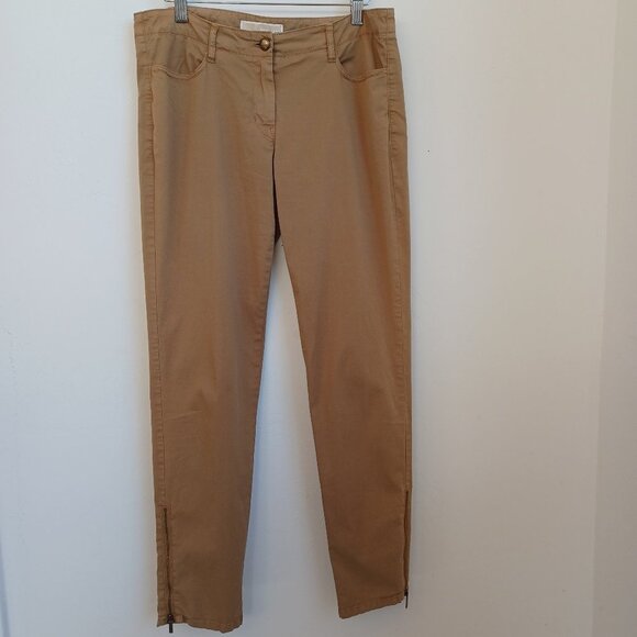 Michael Kors Pant Ankle Zip Detail Cotton Chino Womens size 6 - Picture 2 of 14